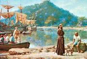 Benedito Calixto The Arrival of Friar Pedro Palacios oil painting picture wholesale